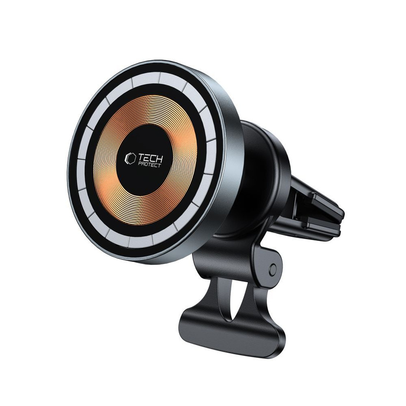 Uchwyt Samochodowy z Ładowaniem Indukcyjnym 15W MagSafe do Kratki Nawiewu Tech-Protect MM15W-V5 czarny