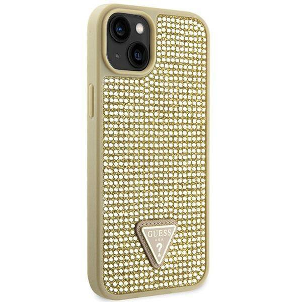 Guess GUHCP14SHDGTPD iPhone 14 6.1" gold/gold hardcase Rhinestone Triangle