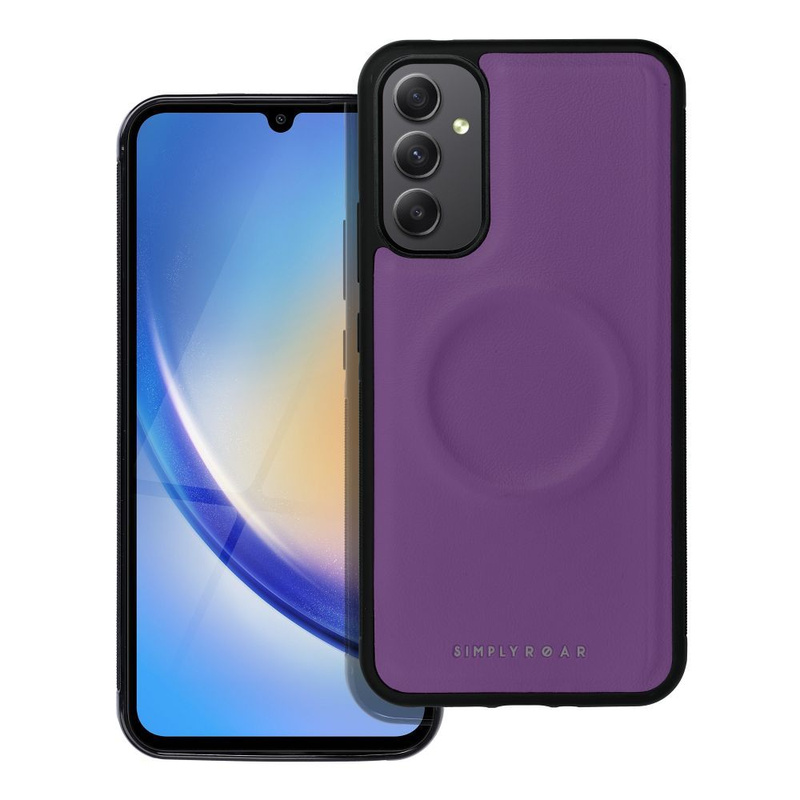 Futerał Roar Mag Morning Case - do Samsung Galaxy A34 Fioletowy