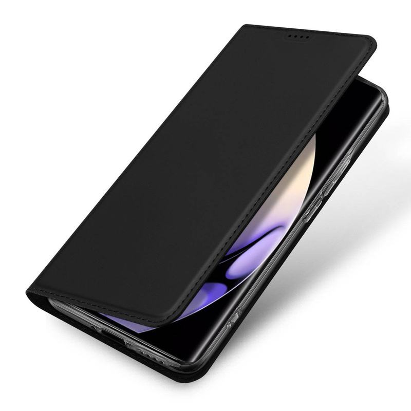 Dux Ducis Skin Pro Hülle für Realme 10 Pro+ Flip Cover Card Wallet Stand schwarz