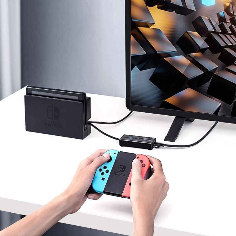 Ugreen 20264 RJ45 / USB-A 10/100Mbps HUB network adapter 3x USB-A 2.0 - black