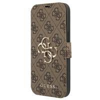 Guess GUBKP13X4GMGBR iPhone 13 Pro Max 6,7 "braun / braunes Buch 4G Big Metal Logo