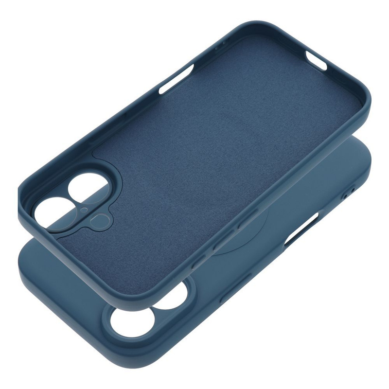Futerał SILICONE MAG COVER kompatybilny z MagSafe do IPHONE 16 niebieski