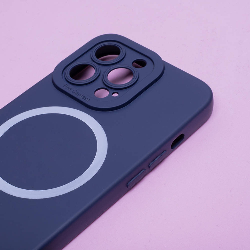 Nakładka Silicon Magsafe do iPhone 14 Pro 6,1" ciemnoniebieska