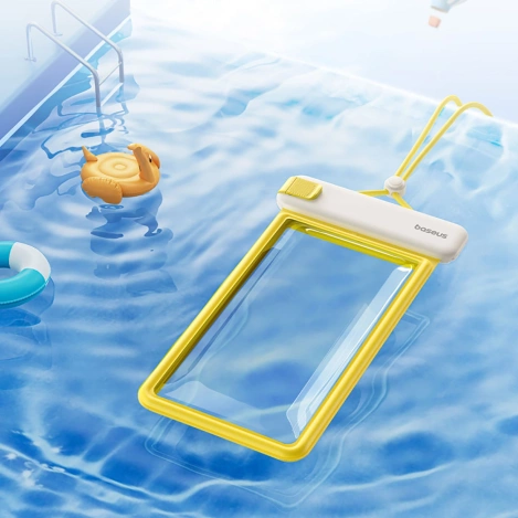 Baseus DeepDive-Gehäuse wasserdicht IPX8 mit 4 Dichtungsschichten – weiß und gelb