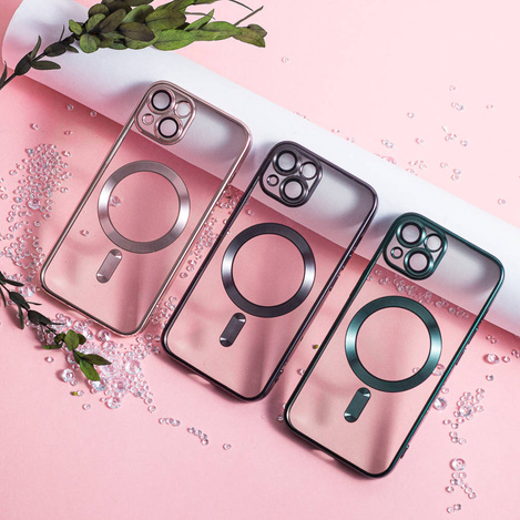 Nakładka Color Chrome Magsafe do iPhone 13 6,1" różowo-złota