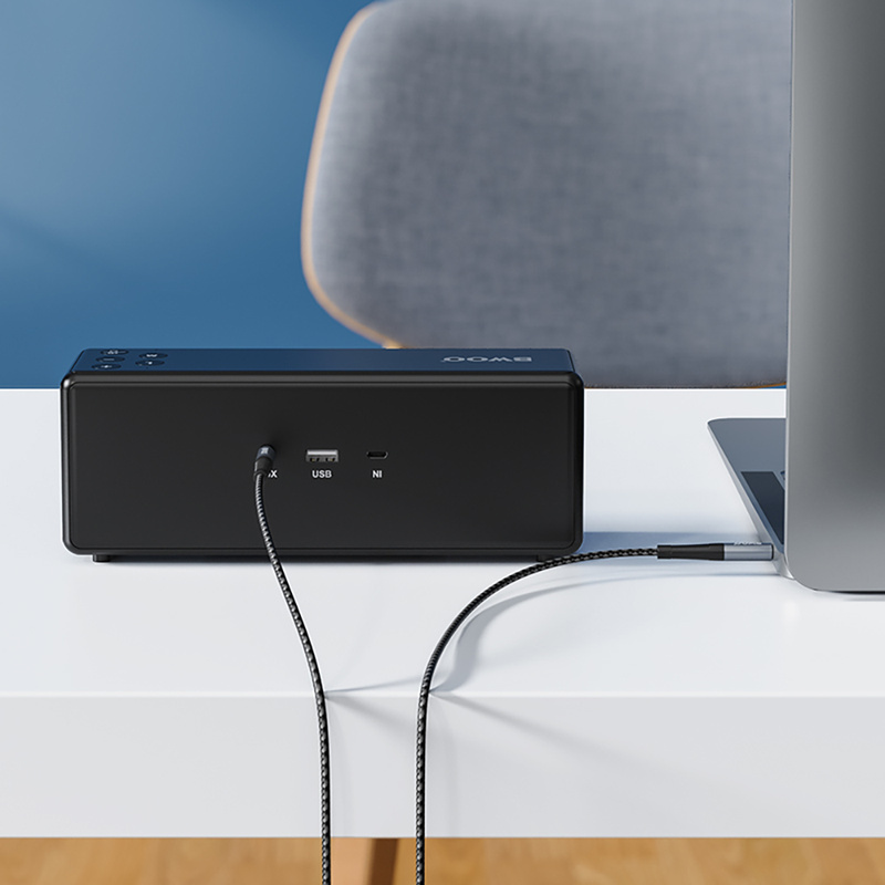 BWOO kabel BO-AUX064 Nylon braided+Aluminum-alloy shell aux 3.5mm do 3.5mm