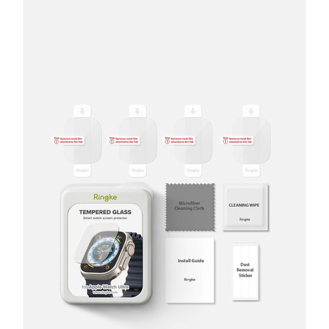 Gehärtetes Glas APPLE WATCH ULTRA 49MM Ringke ID FC Glass 4-pack