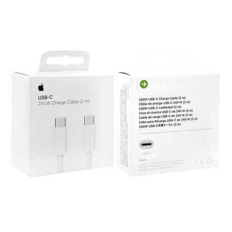 USB-C – USB-C Apple MU2G3ZM/A 240 W 5 A 2 m Kabel – Weiß