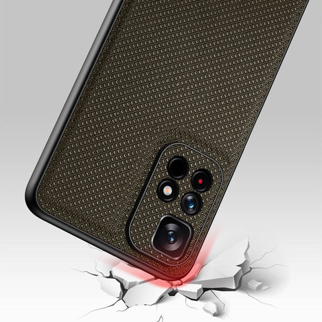 Dux Ducis Fino case cover covered with nylon material for Poco M4 Pro 5G green