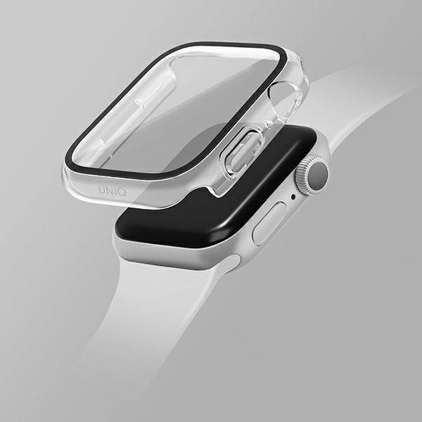 Etui APPLE WATCH 7 / 8 (45MM) UNIQ Nautic transparentne