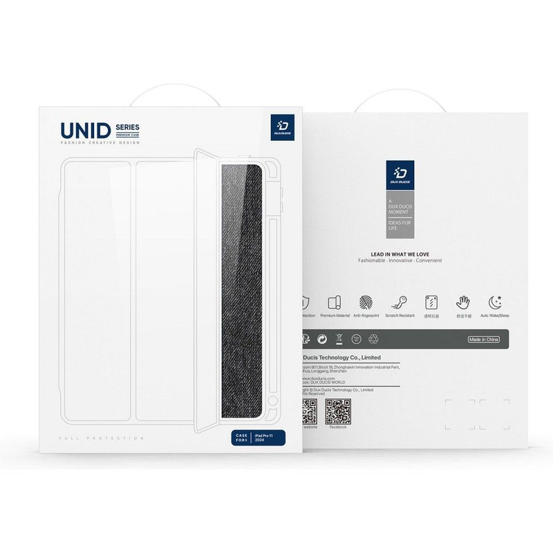DUX DUCIS etui UNID składane z miejscem na rysik do iPad Pro 11 (2024) czarne
