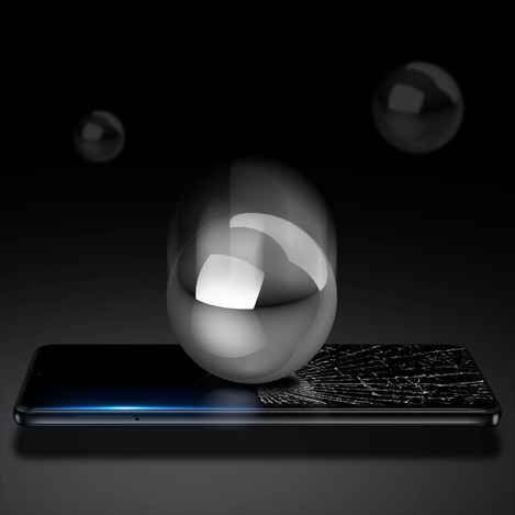 Dux Ducis 9D Tempered Glass 9H Full Screen Tempered Glass mit Realme Narzo 50A Rahmen schwarz (case friendly)