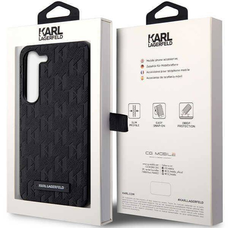 Karl Lagerfeld KLHCS23SSAKLHPK S23 S911 Hartschalenkoffer schwarz/schwarz Saffiano Mono Metal Logo