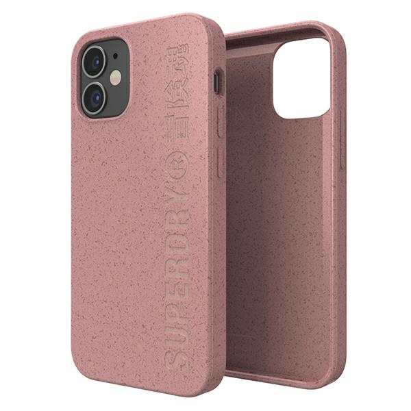 SuperDry Snap iPhone 12 mini Compostable Case pink / pink 42620