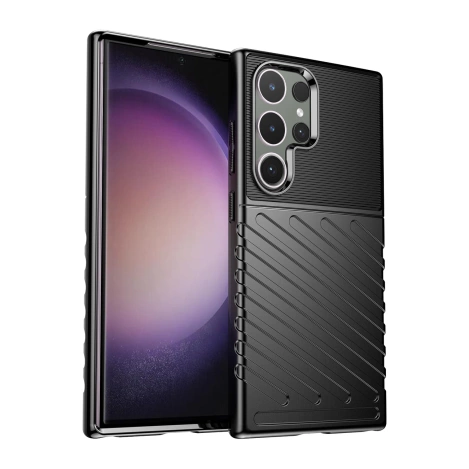 Thunder Case Panzerhülle für Samsung Galaxy S24 Ultra - Schwarz