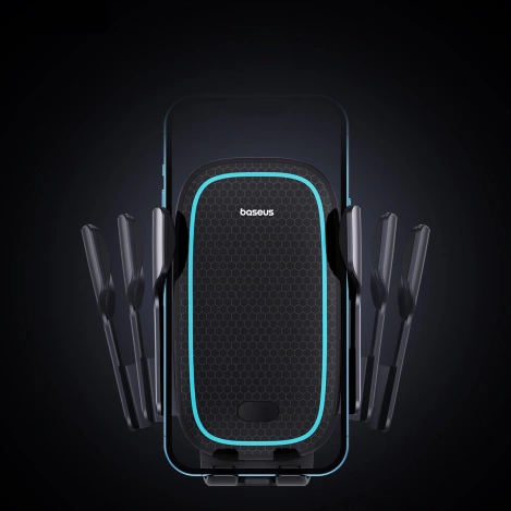 Baseus Milky Way Pro Series BS-CM023 Autohalterung für Lüftungsschlitze mit 15 W induktivem Ladegerät – Schwarz