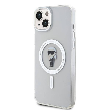 Karl Lagerfeld nakładka do iPhone 15 Plus 6,7" KLHMP15MHFCKNOT transparentna HC Magsafe IML Ikonik