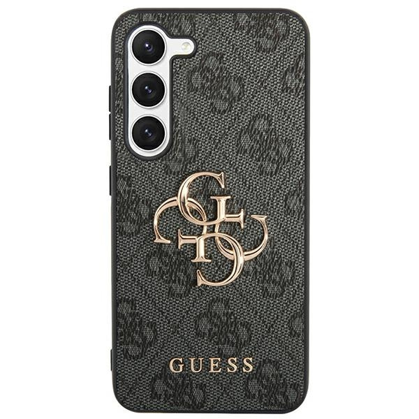 Oryginalne Etui GUESS Hardcase GUHCS24S4GMGGR do Samsung S24 (Leather 4G Metal Logo / czarny)
