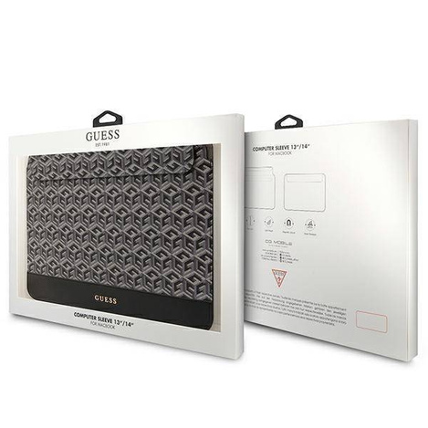 Bag LAPTOP 14" Guess Sleeve GCube Stripes (GUCS14HGCFSEK) black