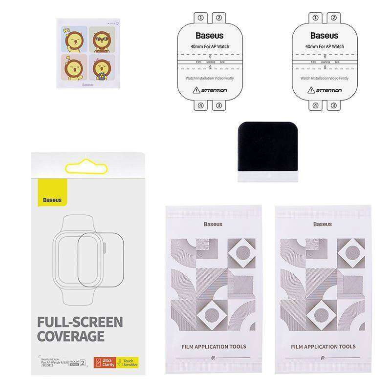 Folia Ochronna APPLE WATCH 4 / 5 / 6 / SE (40MM) Baseus NanoCrystal Clear