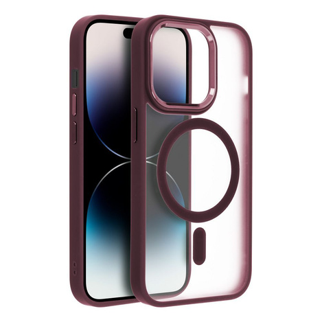 Futerał MATTE MAG COVER kompatybilny z MagSafe do IPHONE 16 Pro czerwony