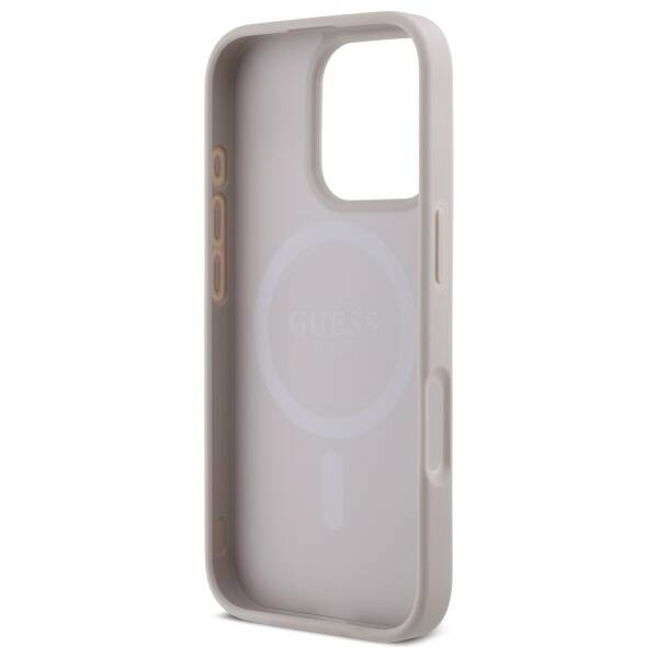GUESS futerał do IPHONE 16 Pro Max kompatybilny z MagSafe GUHMP16XP4SM4MP (PU 4G Small and Classic) pink