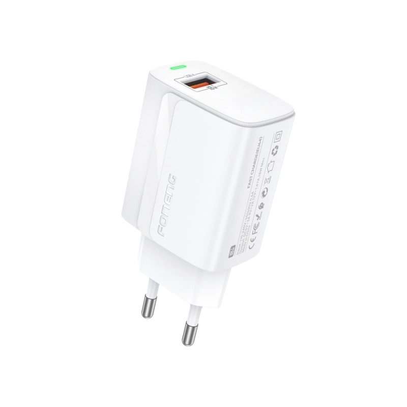 FONENG ładowarka sieciowa EU64 18W 1xUSB QC3.0 Biały