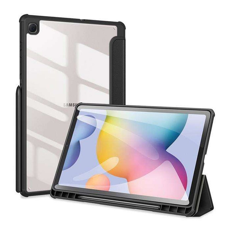 Dux Ducis Toby pancerne etui z klapką Smart Case do Samsung Galaxy Tab S6 Lite z uchwytem na rysik czarny