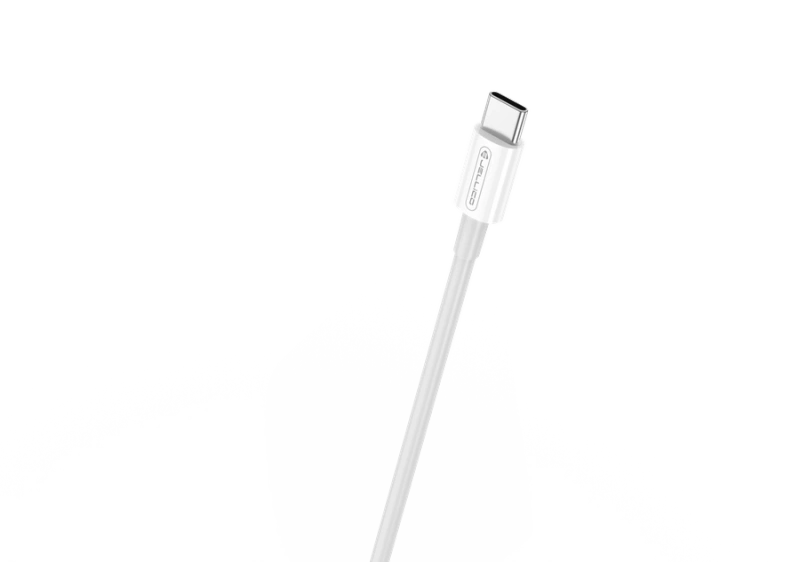 JELLICO kabel B1 USB-C - USB-C PD 60W 1M Biały