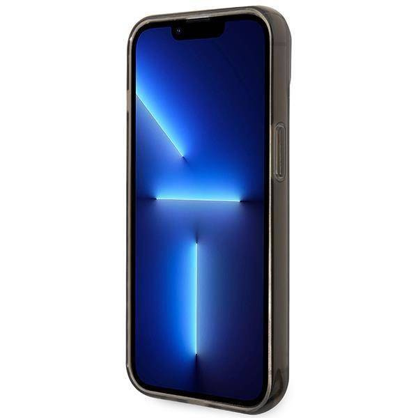 Original Handyhülle IPHONE 14 PLUS Guess Hardcase Translucent schwarz