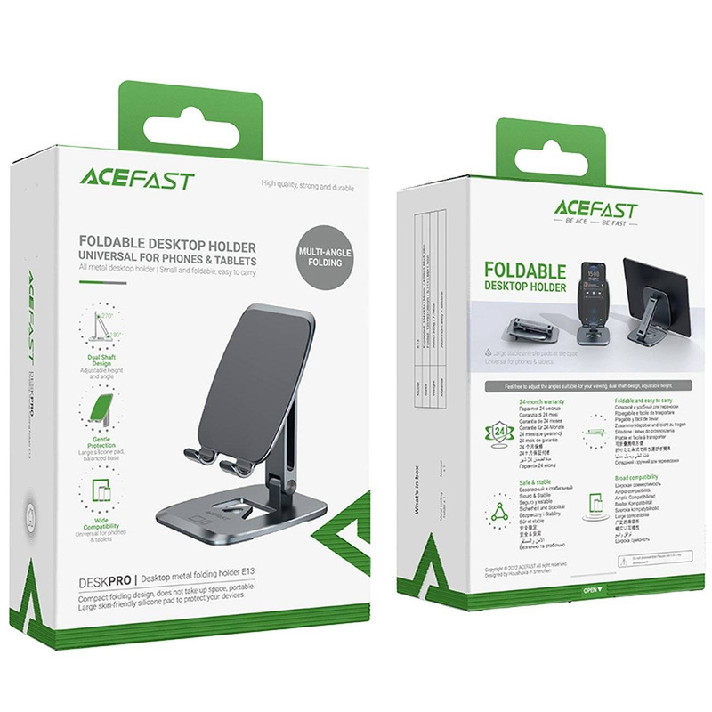 Acefast składany stojak / uchwyt na telefon szary (E13) 