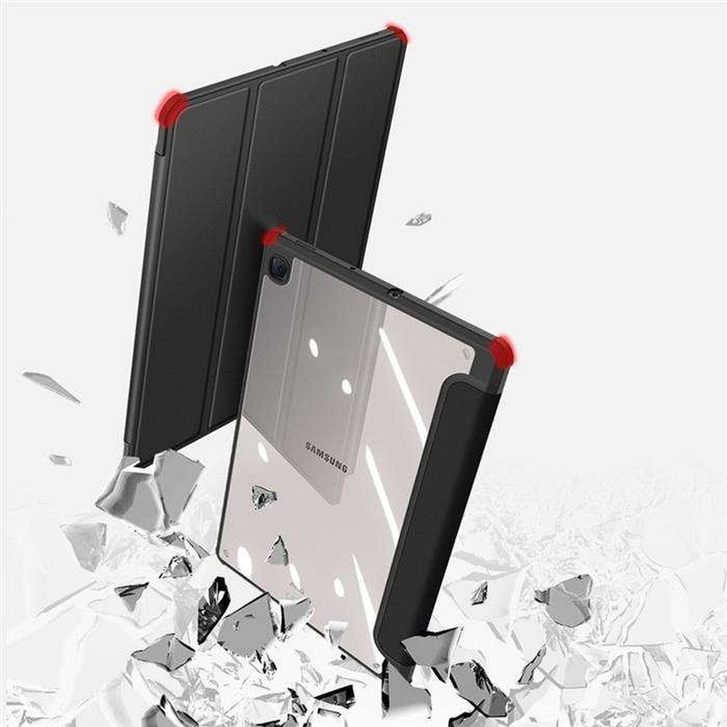 Dux Ducis Toby pancerne etui z klapką Smart Case do Samsung Galaxy Tab S6 Lite z uchwytem na rysik czarny