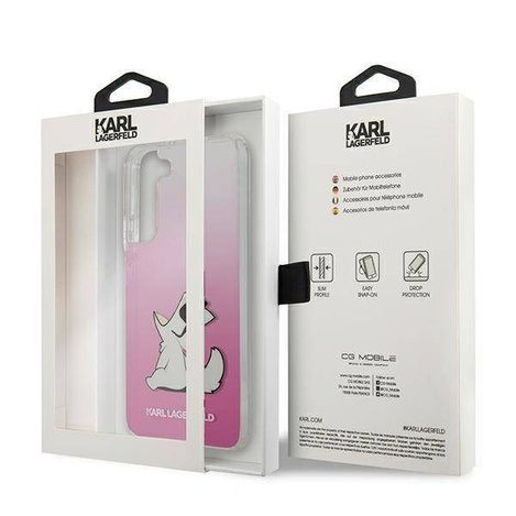 Karl Lagerfeld KLHCS22MCFNRCPI S22 + S906 Hardcase pink / pink Choupette Eat