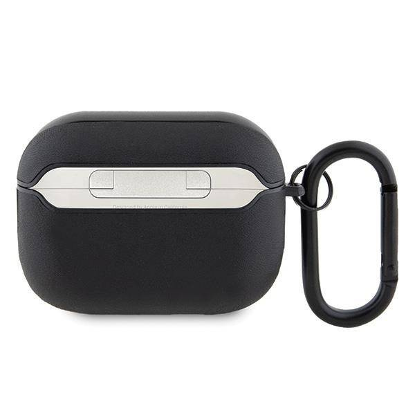 Original Case APPLE AIRPODS PRO 2 Mercedes AMG Cover Leather White Logo (AMAP2SLWK) black