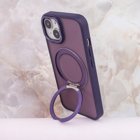 Nakładka Mag Ring Rotating do iPhone 12 / 12 Pro 6,1&quot; fioletowy