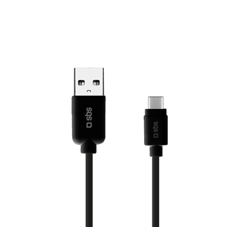 SBS TECABLETYC1KPOS USB-A – USB-C-Kabel 1 m – Schwarz