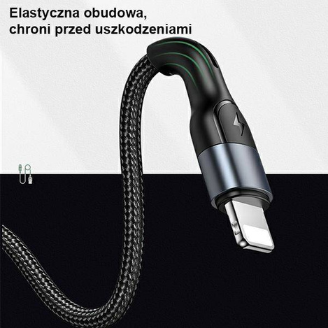 Kabel 2A 1m USB - Lightning Usams U55 SJ448USB01 (US-SJ448) czarny