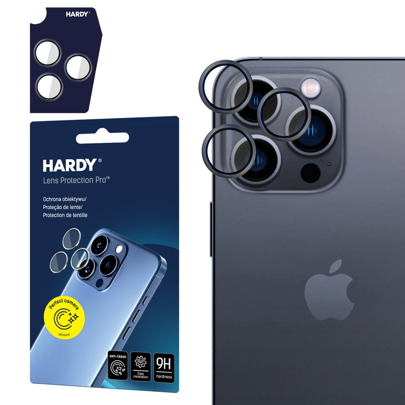 Apple iPhone 15 Pro Max - HARDY Lens Protection Pro Black