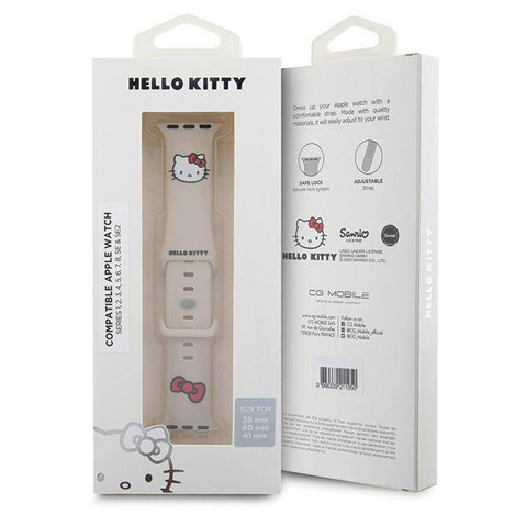 Hello Kitty Silicone Kitty Head strap for Apple Watch 38/40/41mm - beige