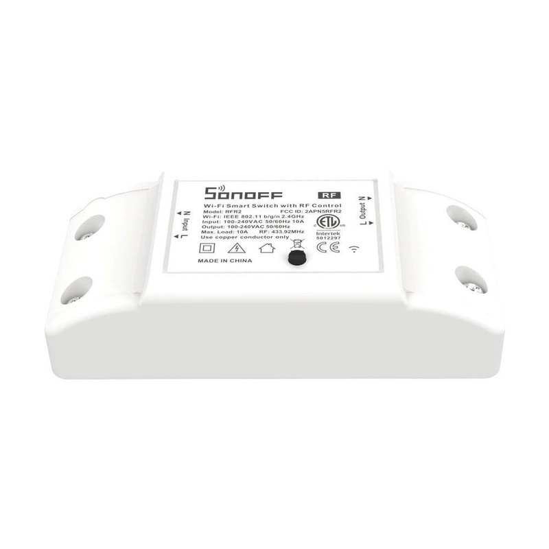 Sonoff RFR2 Smart Wireless Switch Relay Wi-Fi Controller 433MHz RF White (M0802010002)
