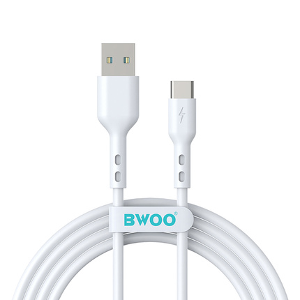 BWOO kabel BO-X172C 3A cable USB-A do USB-C 1m biały