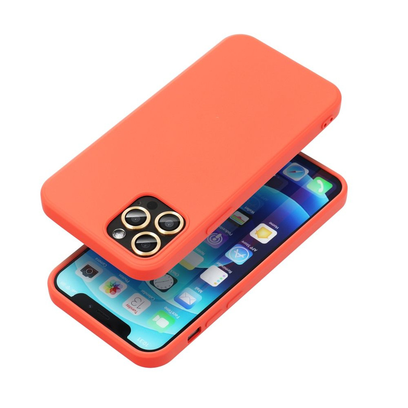 Futerał SILICONE do SAMSUNG A56 5G brzoskwiniowy