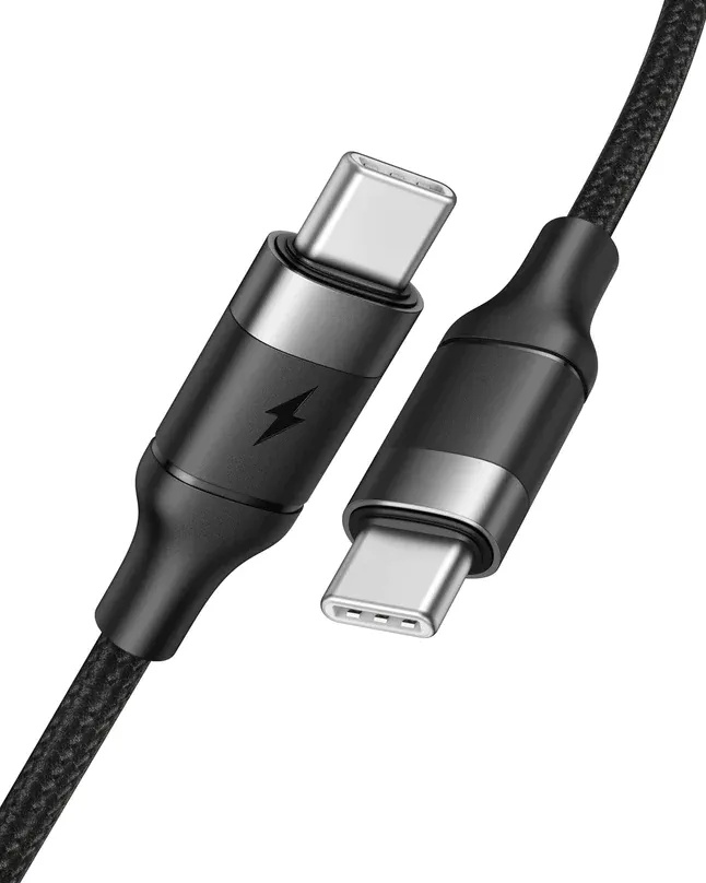 VEGER kabel Typ C do Typ C PD  100W 5A CC02 1,5m czarny