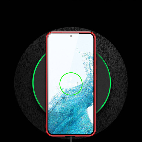 Dux Ducis Yolo elegante Hülle aus ökologischem Leder für Samsung Galaxy S22+ (S22 Plus) rot
