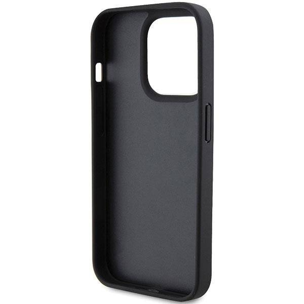 Ferrari Twist Metal Logo Hülle für iPhone 15 Pro – Rot