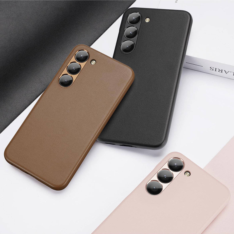 Dux Ducis Grit Hülle für Samsung Galaxy S23+ elegante Hülle aus Kunstleder MagSafe schwarz