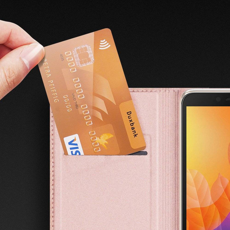 Etui HUAWEI Y5P / HONOR 9S z klapką Dux Ducis skórzane Skin Leather jasny róż