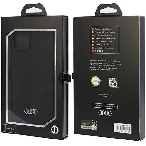 Audi Silikonhülle für iPhone 15 Plus – Schwarz