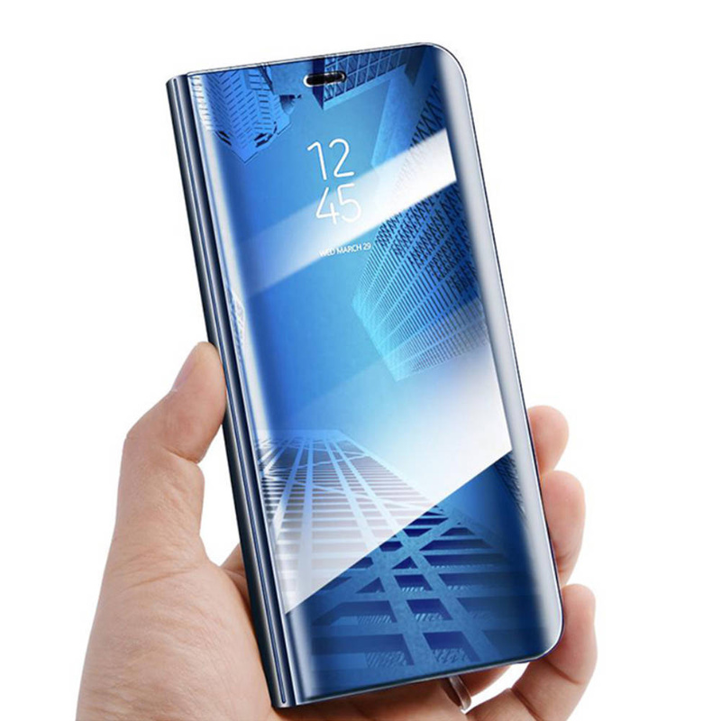 Etui Smart Clear View do Samsung Galaxy A14 5G niebieske